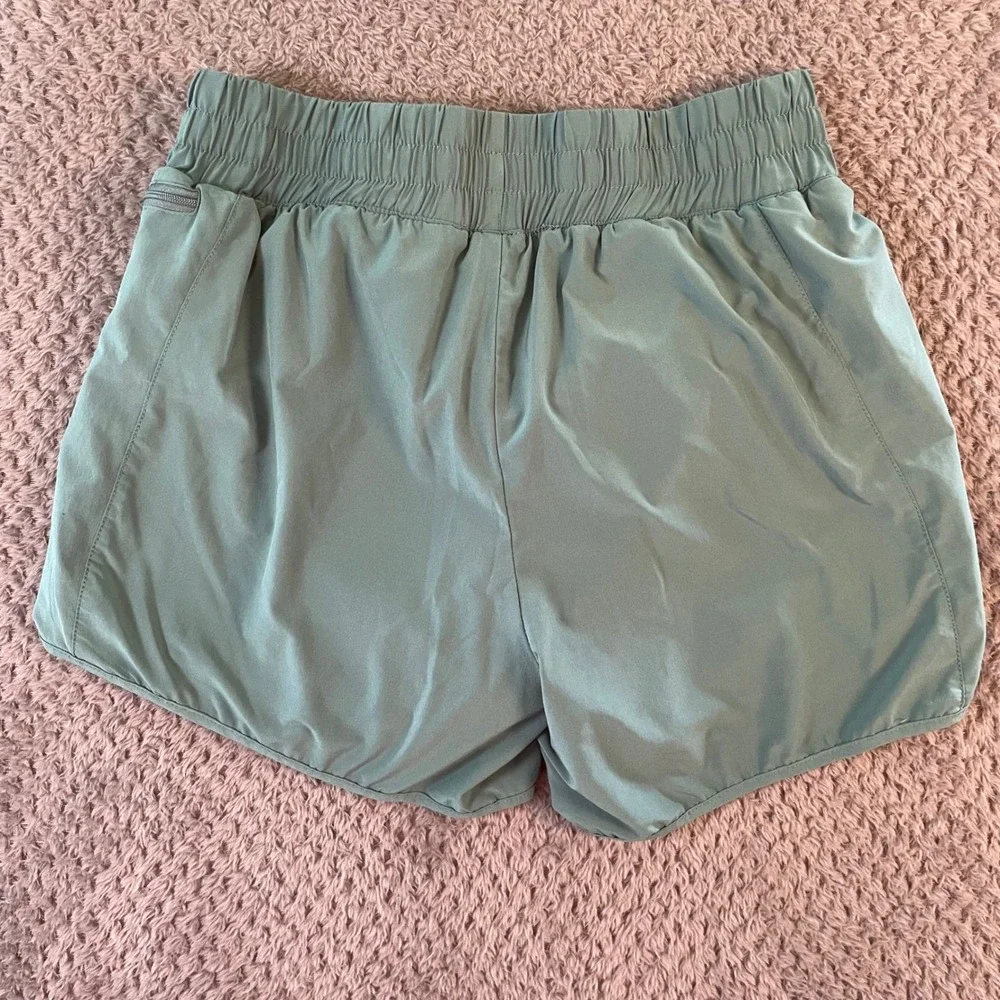 Paragon Womens Athletic Shorts Blue Large Running Gym Sporty‎ Activewear